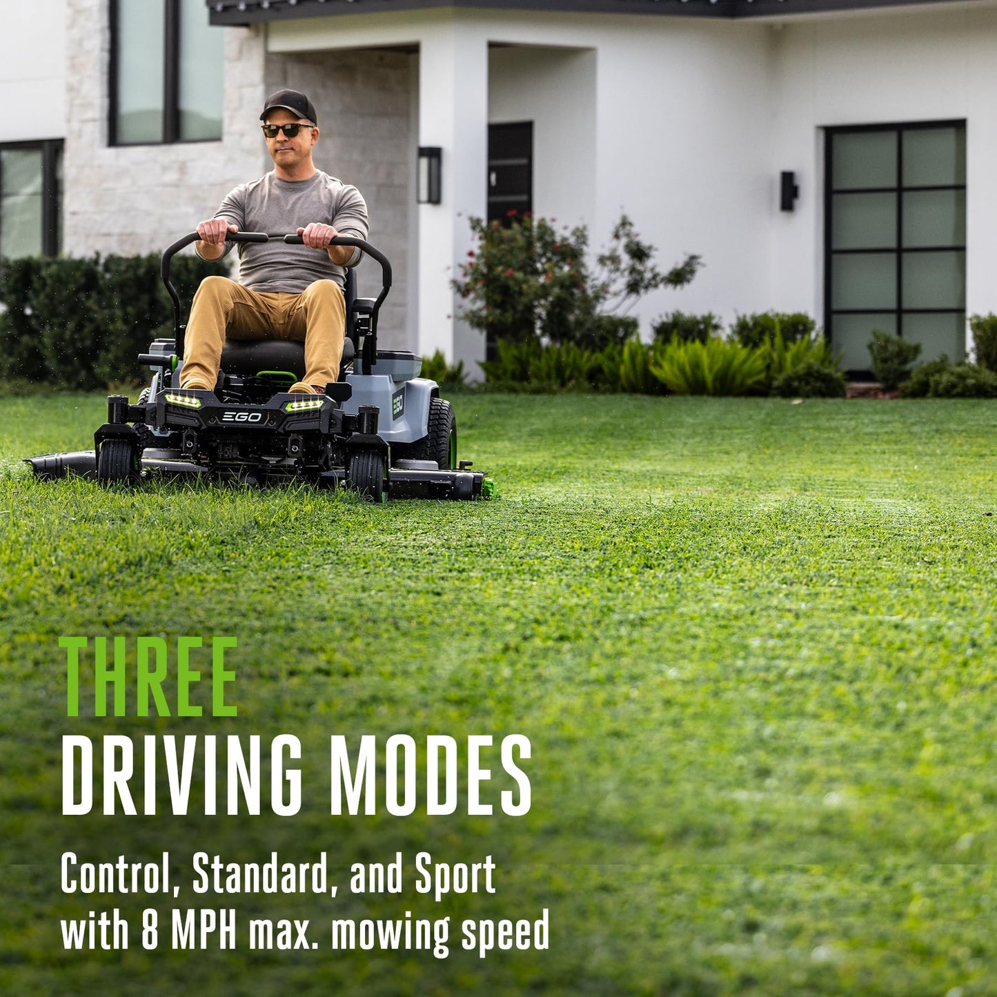 EGO POWER+ Z6 Zero Turn Riding Lawn Mower, 42" Deck, Includes (6) 56V 6.0Ah Batteries and 880W Charger - ZT4214L