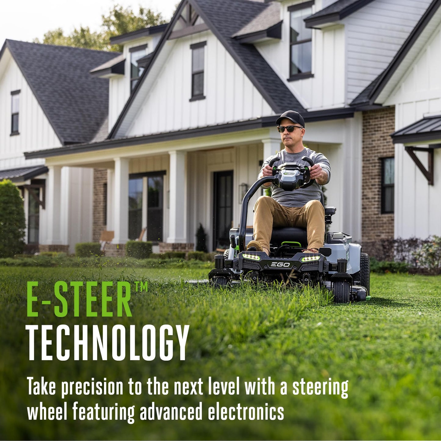 EGO POWER+ Z6 Zero Turn Riding Lawn Mower, 42" Deck, Includes (6) 56V 6.0Ah Batteries and 880W Charger - ZT4214L