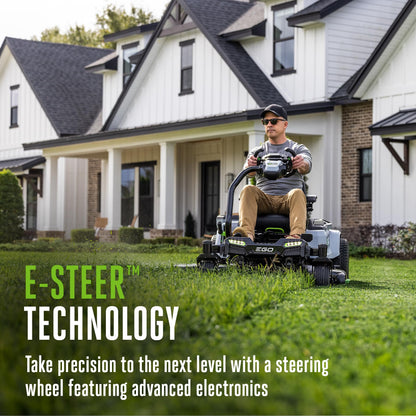 EGO POWER+ Z6 Zero Turn Riding Lawn Mower, 42" Deck, Includes (6) 56V 6.0Ah Batteries and 880W Charger - ZT4214L