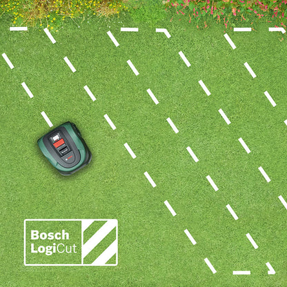 Bosch Robotic Lawnmower Indego M 700 (with 18V battery, docking station included, cutting width 19 cm, for lawns of up to 700 m², in carton packaging)