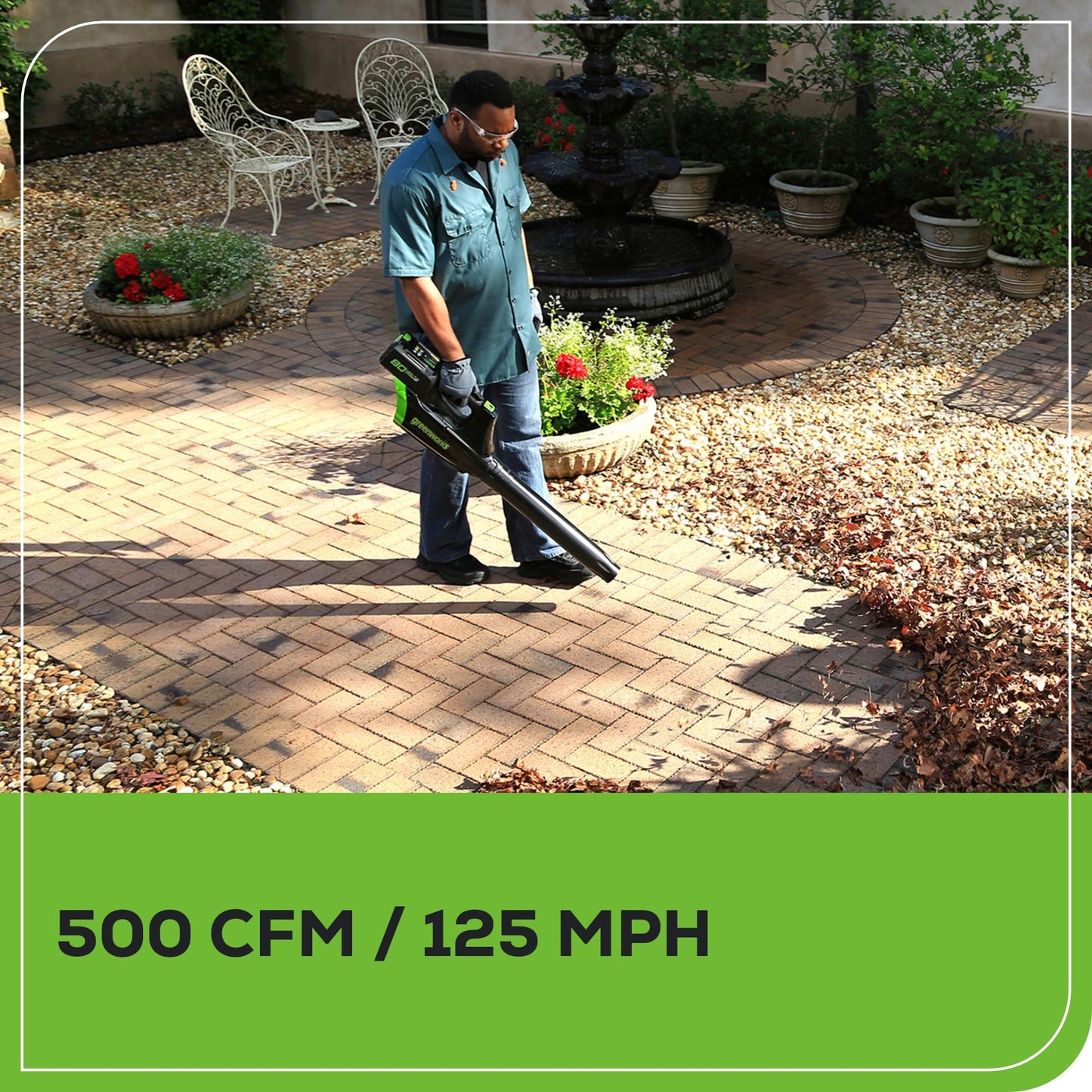 Greenworks 80V 25" Brushless Cordless (Self-Propelled) Dual Blade Lawn Mower (LED Headlight + Aluminum Handles), 4.0Ah Battery and Rapid Charger Included
