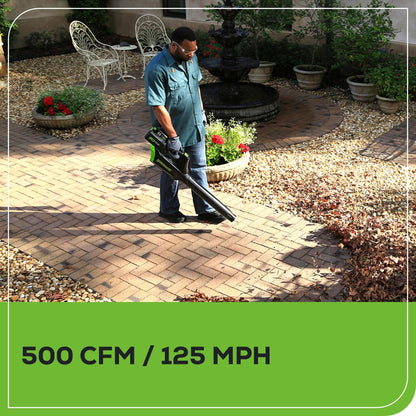 Greenworks 80V 25" Brushless Cordless (Self-Propelled) Dual Blade Lawn Mower (LED Headlight + Aluminum Handles), 4.0Ah Battery and Rapid Charger Included