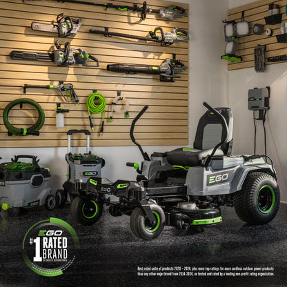 EGO POWER+ Z6 Zero Turn Riding Lawn Mower, 42" Deck, Includes (6) 56V 6.0Ah Batteries and 880W Charger - ZT4214L