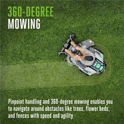 EGO POWER+ Z6 Zero Turn Riding Lawn Mower, 42" Deck, Includes (6) 56V 6.0Ah Batteries and 880W Charger - ZT4214L