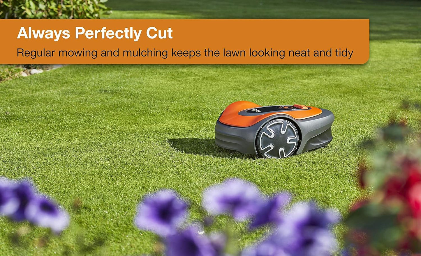 Flymo EasiLife 250 GO Robotic Lawn Mower, 250m², Ultra Quiet, Auto Mowing, Includes 150m Boundary Wire Kit